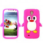 Wholesale Samsung Galaxy S4 3D Penguin Case (Hot Pink)